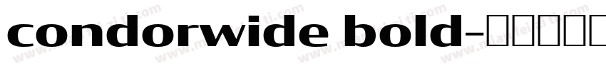 condorwide bold字体转换